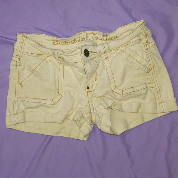 EUC INDUSTRIAL COTTON SIZE 5 JEAN SHORTS - Picture 1 of 7